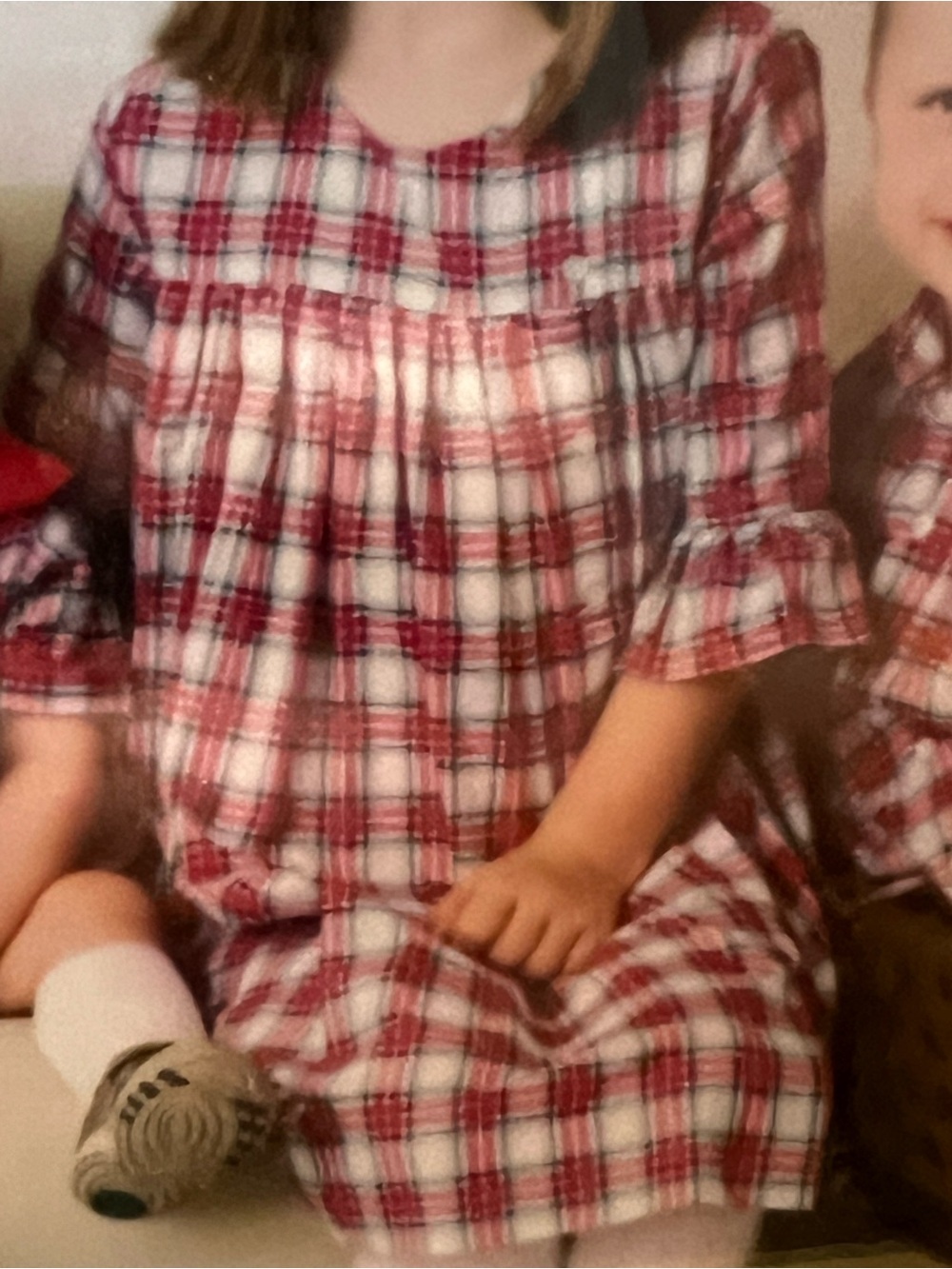 Shrimp and Grits Kids Red Plaid dress- Classic Girls' Christmas Dress